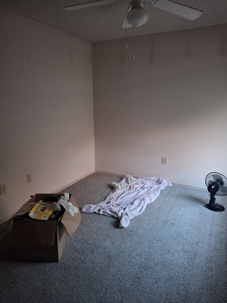 An almost empty room after graduation